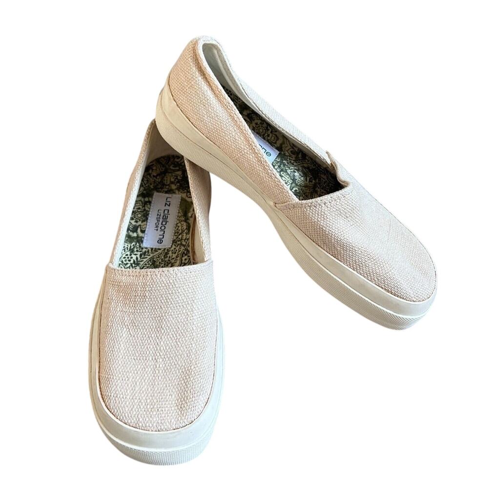 Liz Claiborne LIZSPORT “GAGE" Sneaker Women's Canvas Slip On 7.5M Casual Shoe